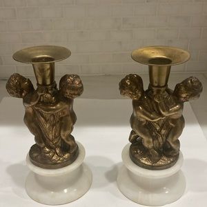 Antique 1800s candlesticks origin New Orleans